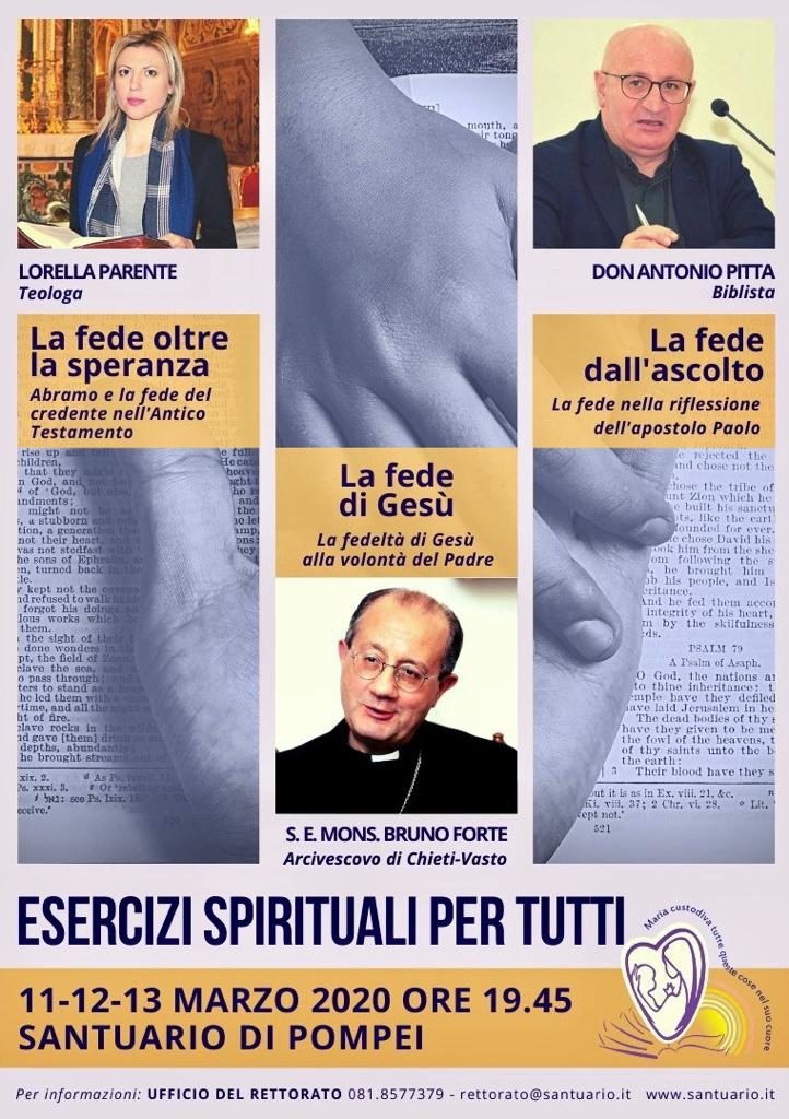 Esercizi Spirituali per Tutti 11-13 marzo, Santuario Pontificio di Pompei
