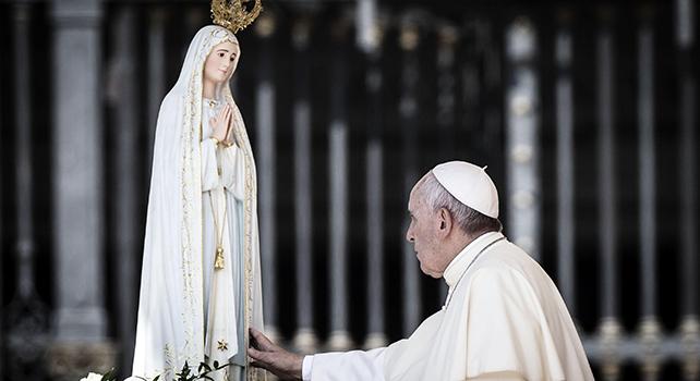 Preghiera per l'atto di consacrazione al Cuore Immacolato di Maria che si reciterà il 25 marzo 2022. I Santuari in preghiera, uniti al Santo Padre.