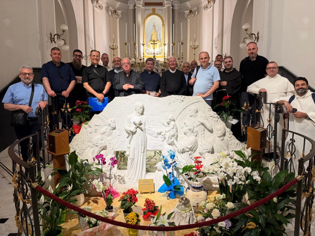 Assemblee dei Rettori e Operatori dei Santuari della Campania presso i Santuari della Spina Santa a Giffoni Valle Piana (SA) 9 marzo 2026 e di San Gerardo Maiella a Materdomini di Caposele (AV) 15 giugno 2026. Presenti il Delegato regionale Don Roberto Farruggio, Don Alessandro Bottiglieri, rettore della Spina Santa e P. Serafino Fiore C.SS.R, rettore del Santuario di Materdonini.